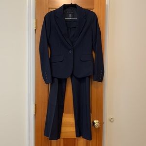 2pc NY&Co. Black Pinstripe Pant Suit, Size 2